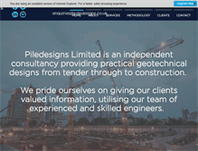 Tablet Screenshot of piledesigns.co.uk